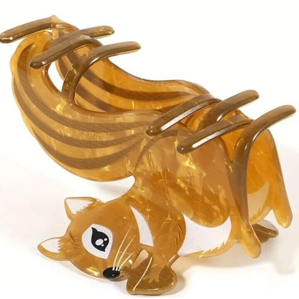 Squirrel Claw Clip Novelty Hair Accessory Acrylic Hair Clip Animal Gift NEW - Picture 3 of 6